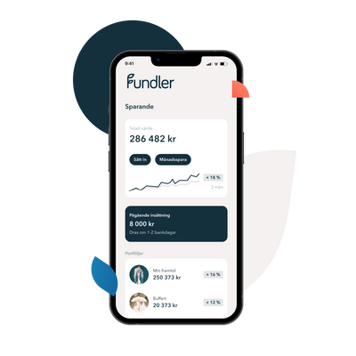 Illustration av Fundlers mobilapp